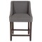 Merrick Lane Taylorsville 24 Inch Counter Height Stool with Nailhead Trim - Set of 2